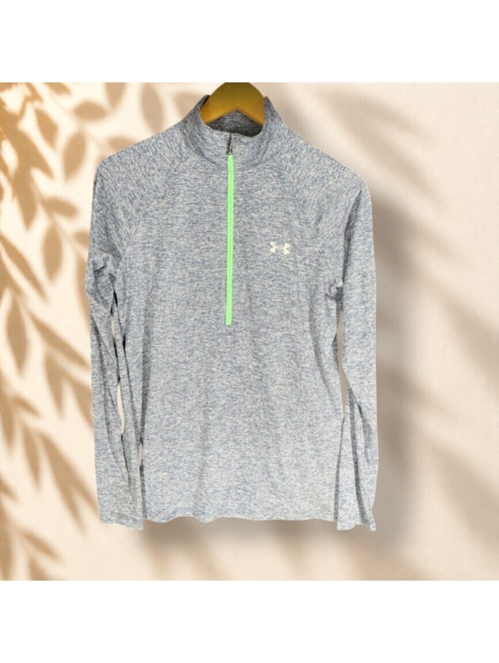 Under Armour Activewear Track Jacket Women M Medium Gray Loose HeatGear Zipper
